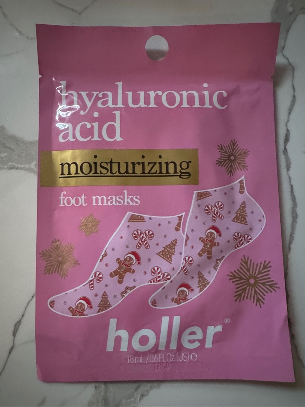 🌸5/$25🌸 Holler hyaluronic acid moisturizing foot masks